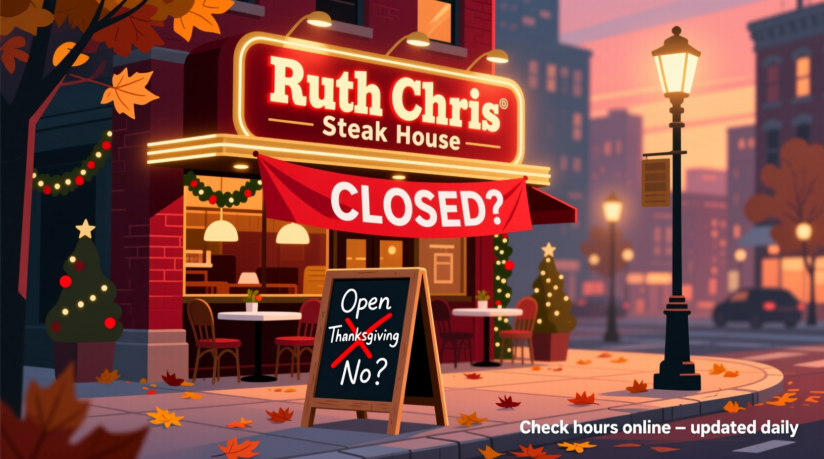 is ruth chris open on thanksgiving