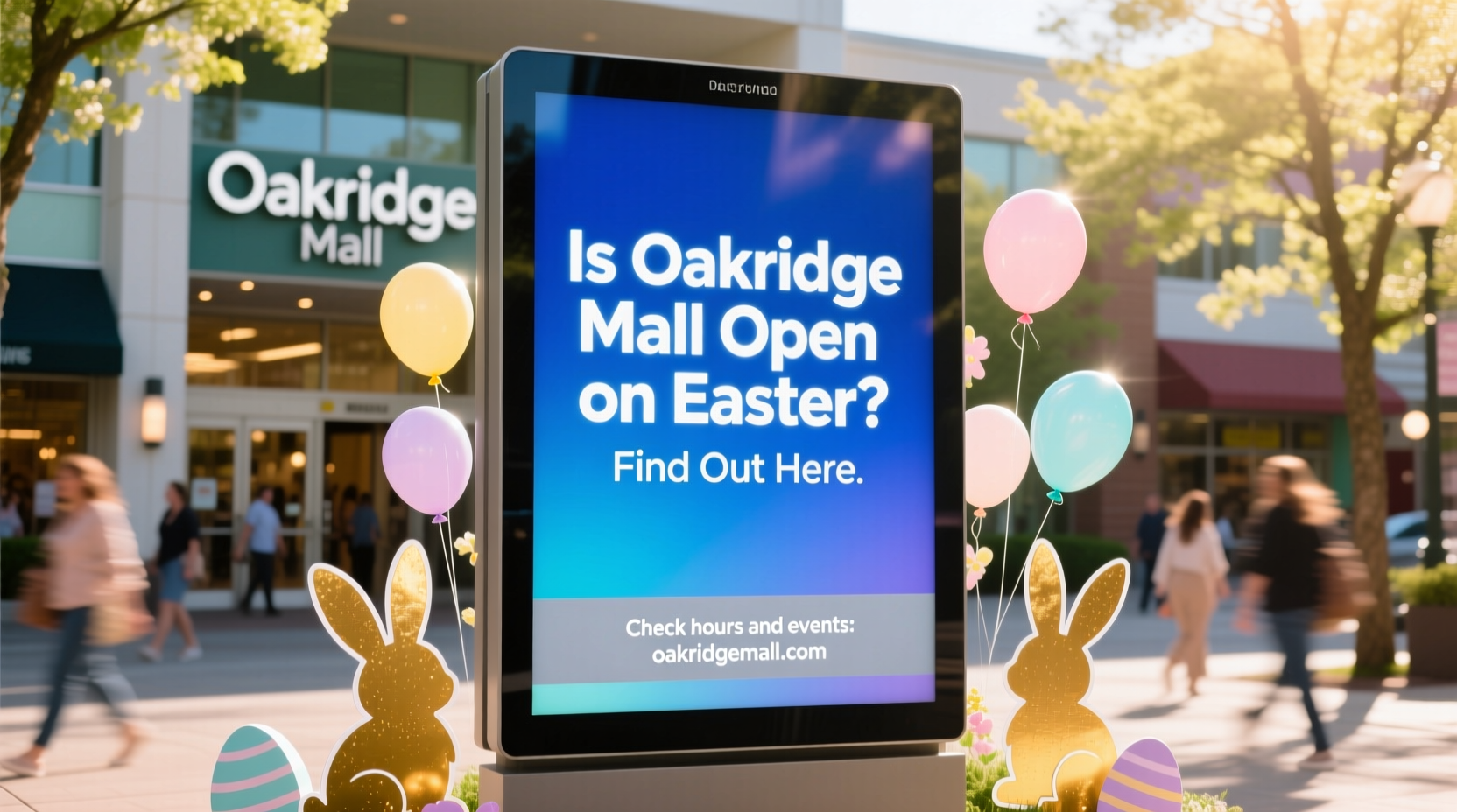 Oak Ridge Mall Sign Is Oakridge Mall Open on Easter? Find Out Here