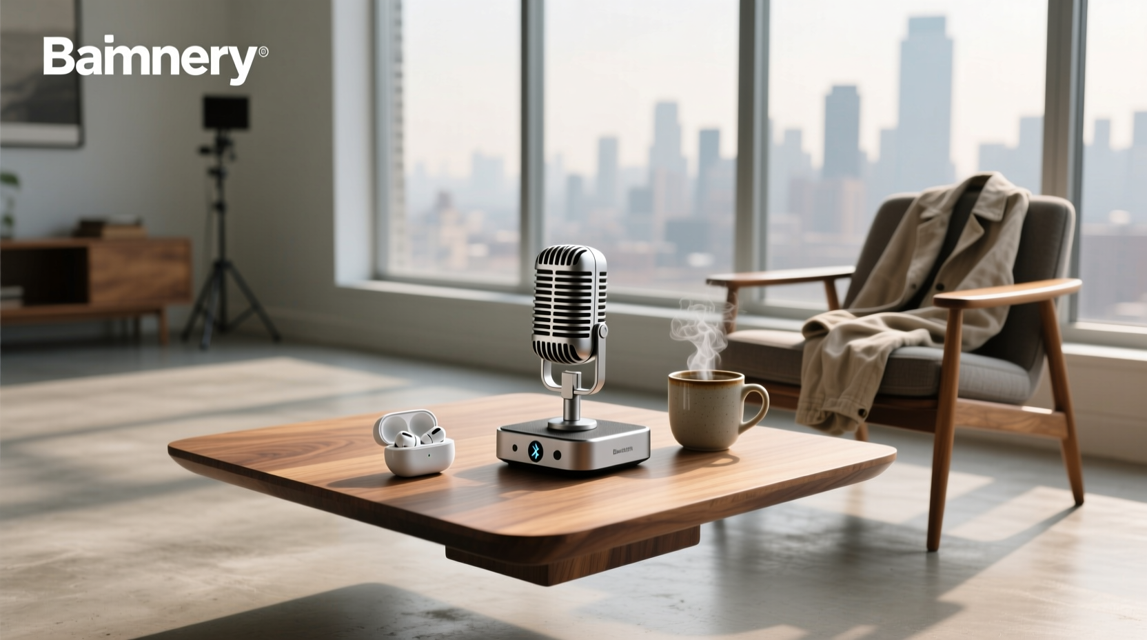 bluetooth receiver with mic hands free calls audio streaming