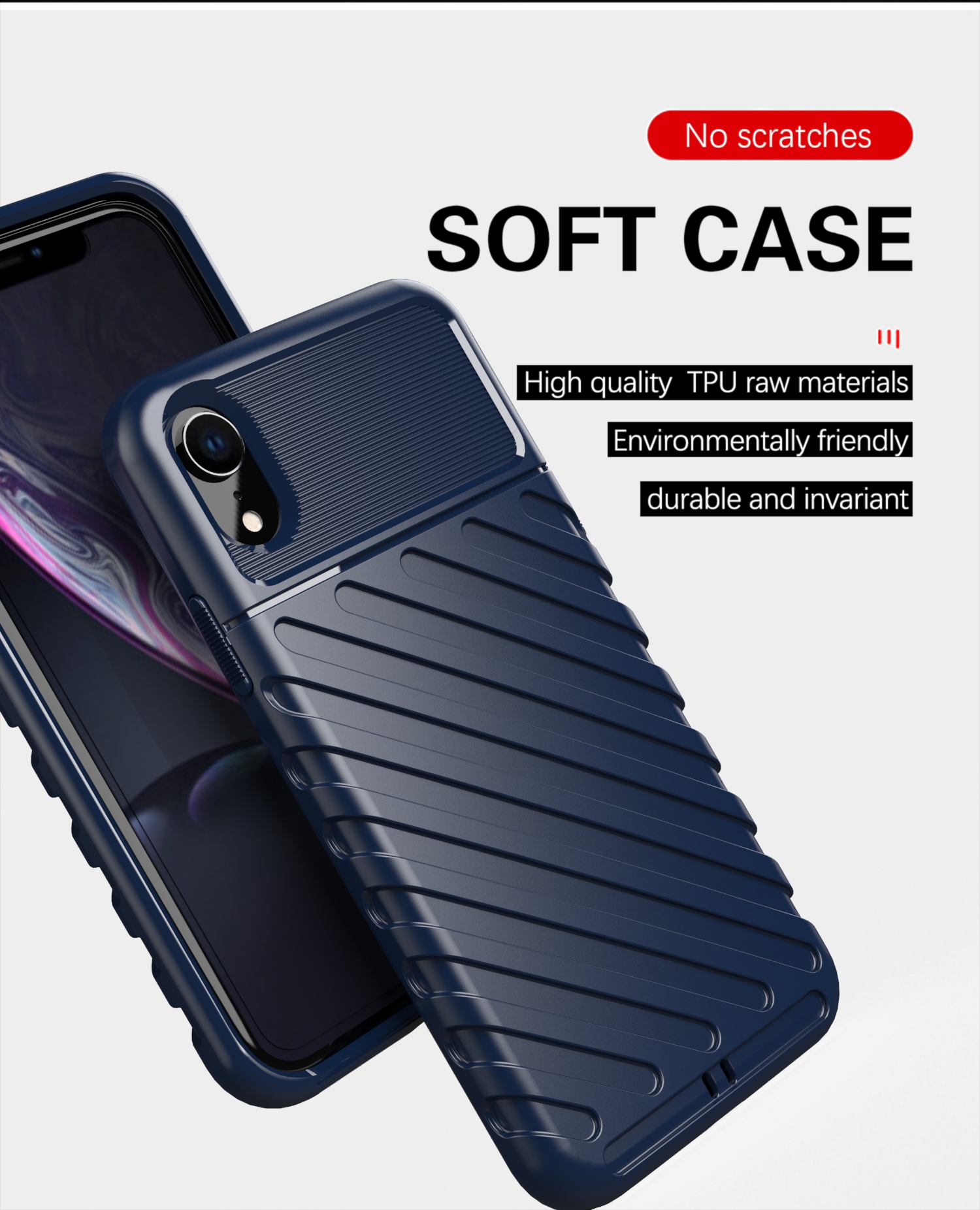 Shockproof TPU Mobile Back Cover For iPhone xr phone case
