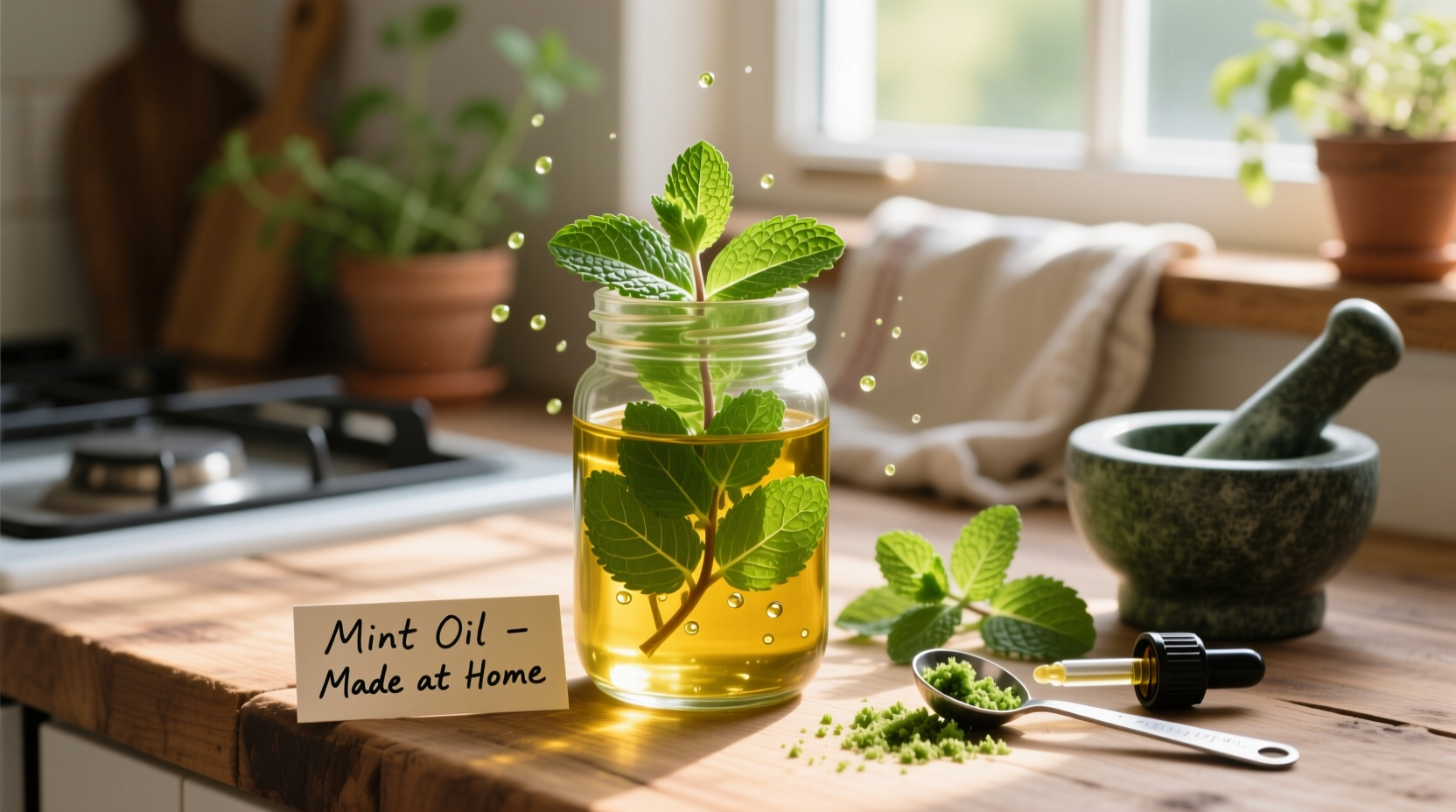 how do i make mint oil