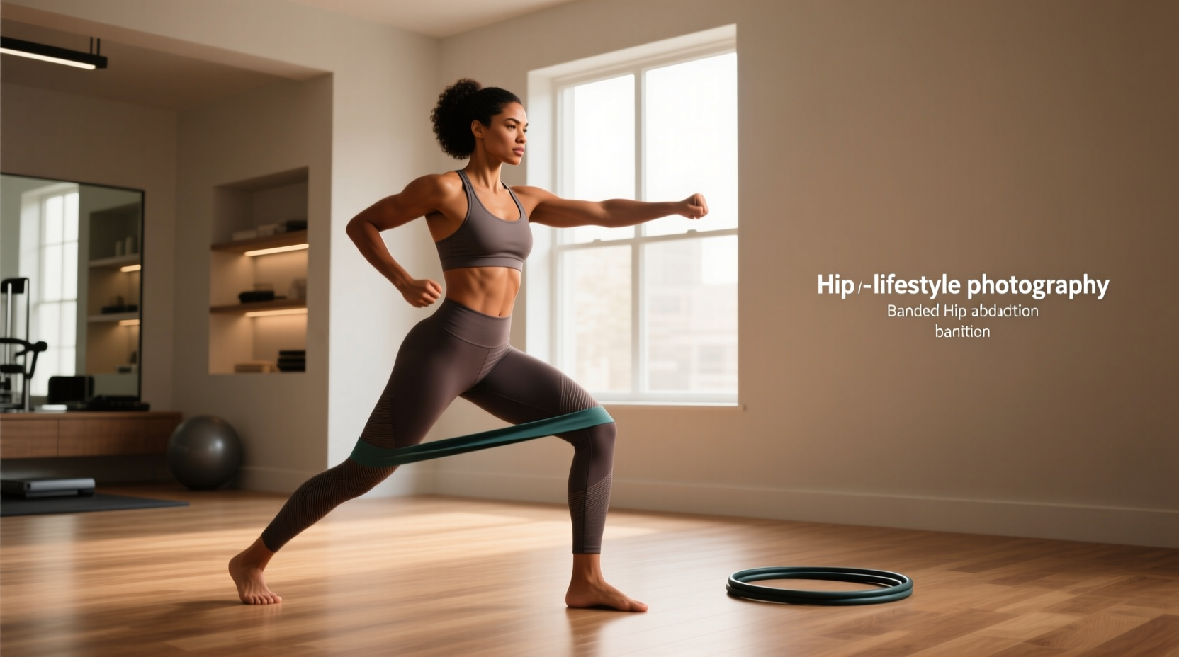 banded hip abduction for glute strength