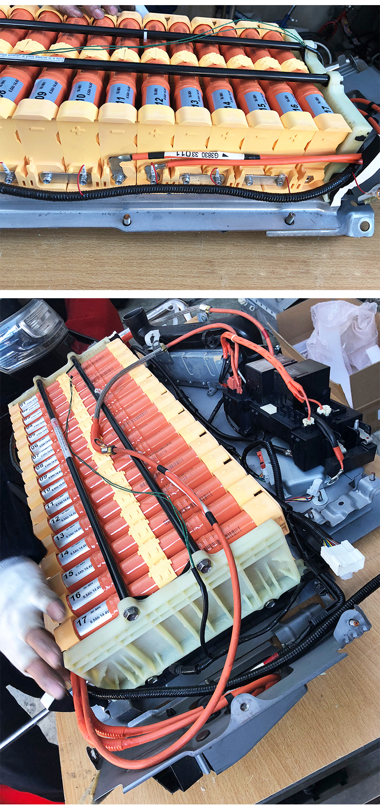 100 km凯美瑞xv40保修更换nimh混合动力电池244.8v 6.5ah