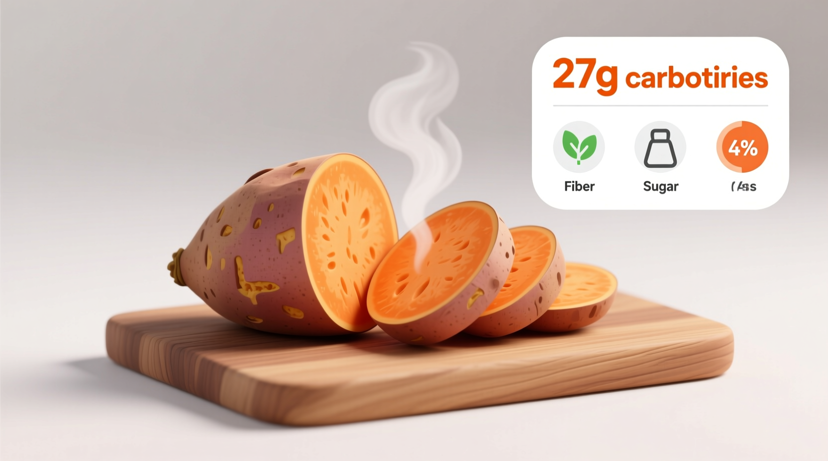 sweet potato carb count