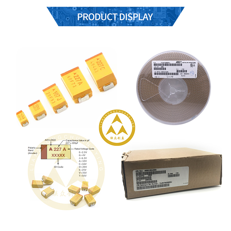 TAJD107K010RNJ Tantalum Capacitor - 100uf, 10V, 10% Tolerance