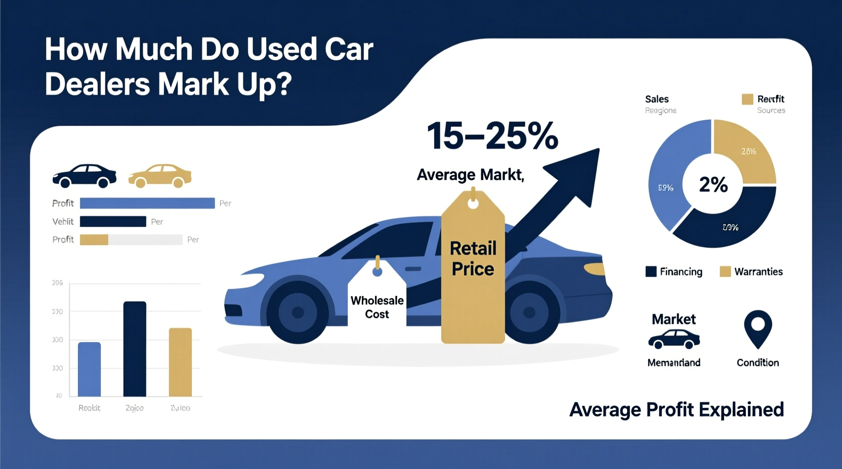 how much do used car dealers mark up