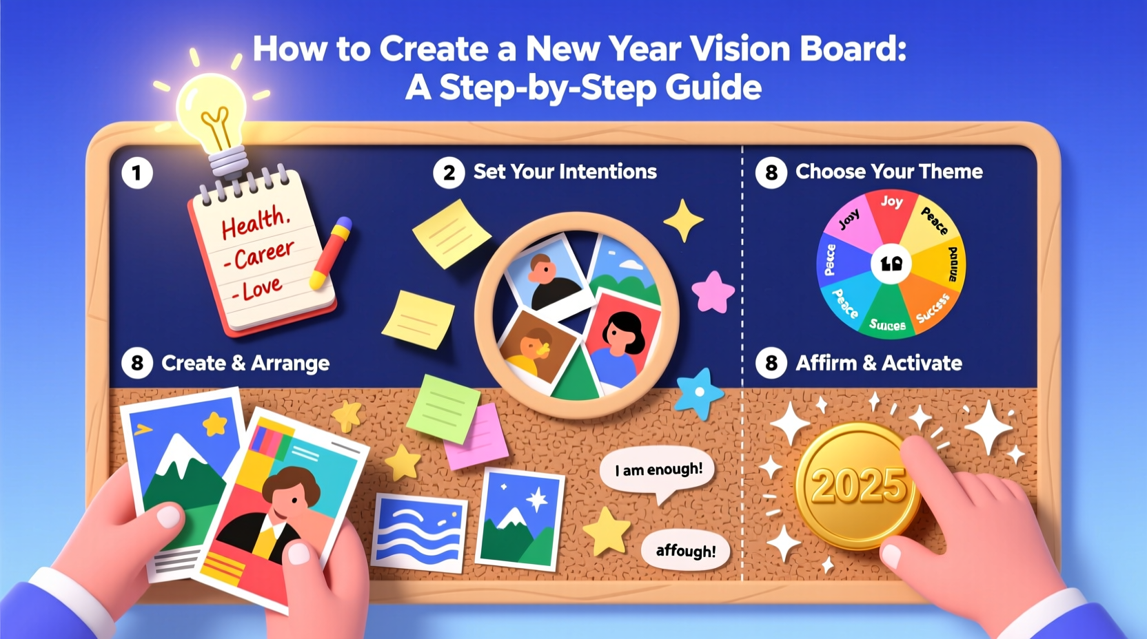 how to create a new year vision board