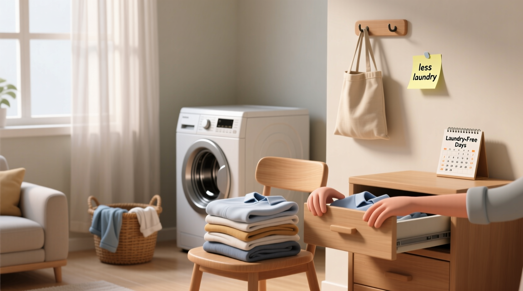 how to do less laundry