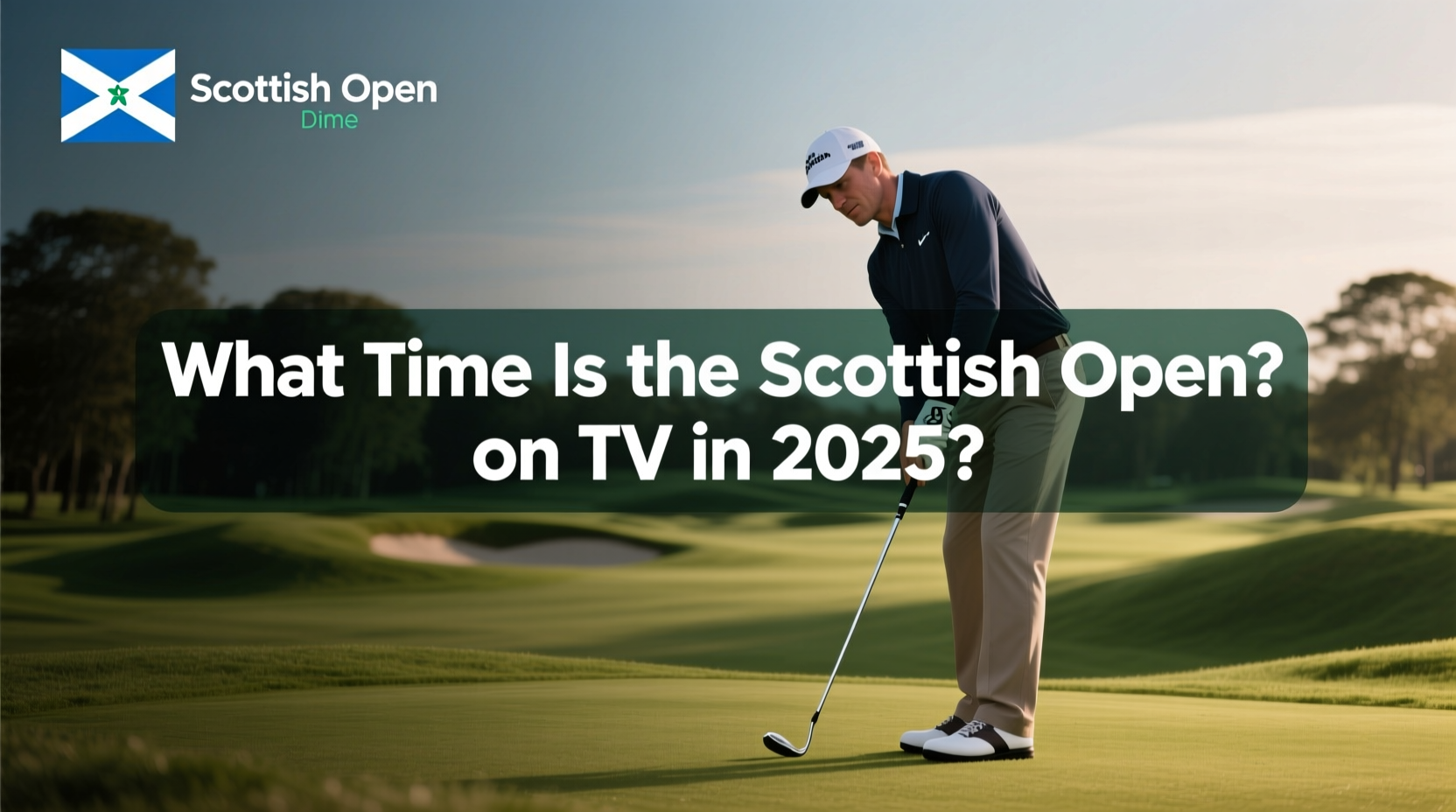 what time is the scottish open on tv