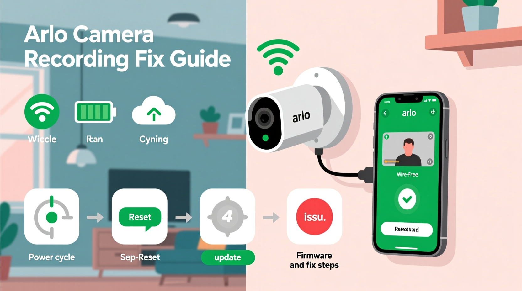 arlo camera not recording troubleshoot fix recording issues
