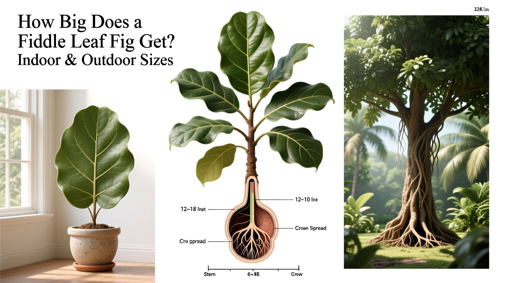 how big does fiddle leaf fig get