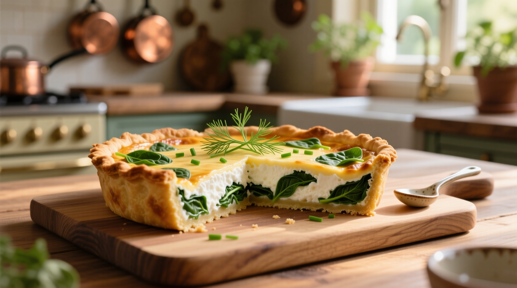 Cottage Cheese Spinach Crustless Quiche: High-Protein Recipe