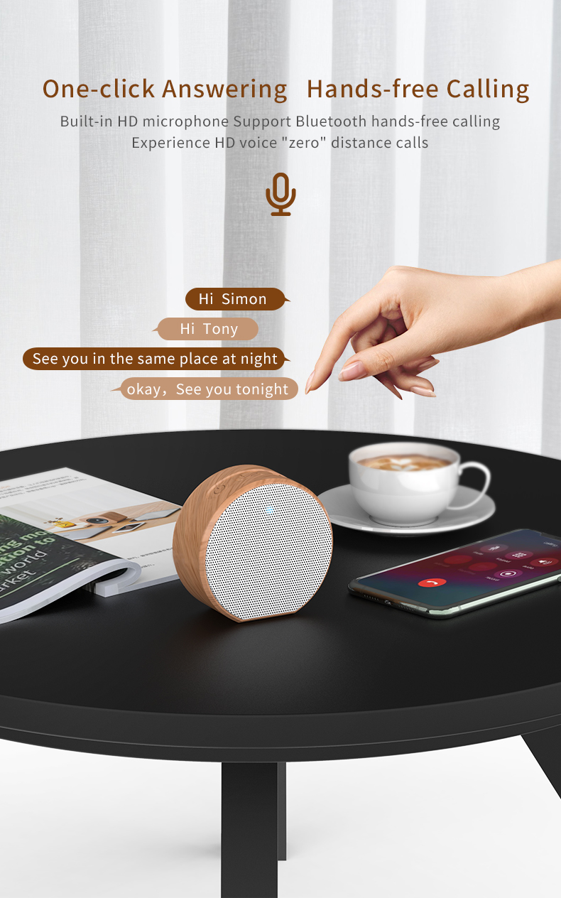 ODM Outdoor Bluetooth Speakers , Mini Wireless Speaker BT4.2 6 Hours Playing Time
