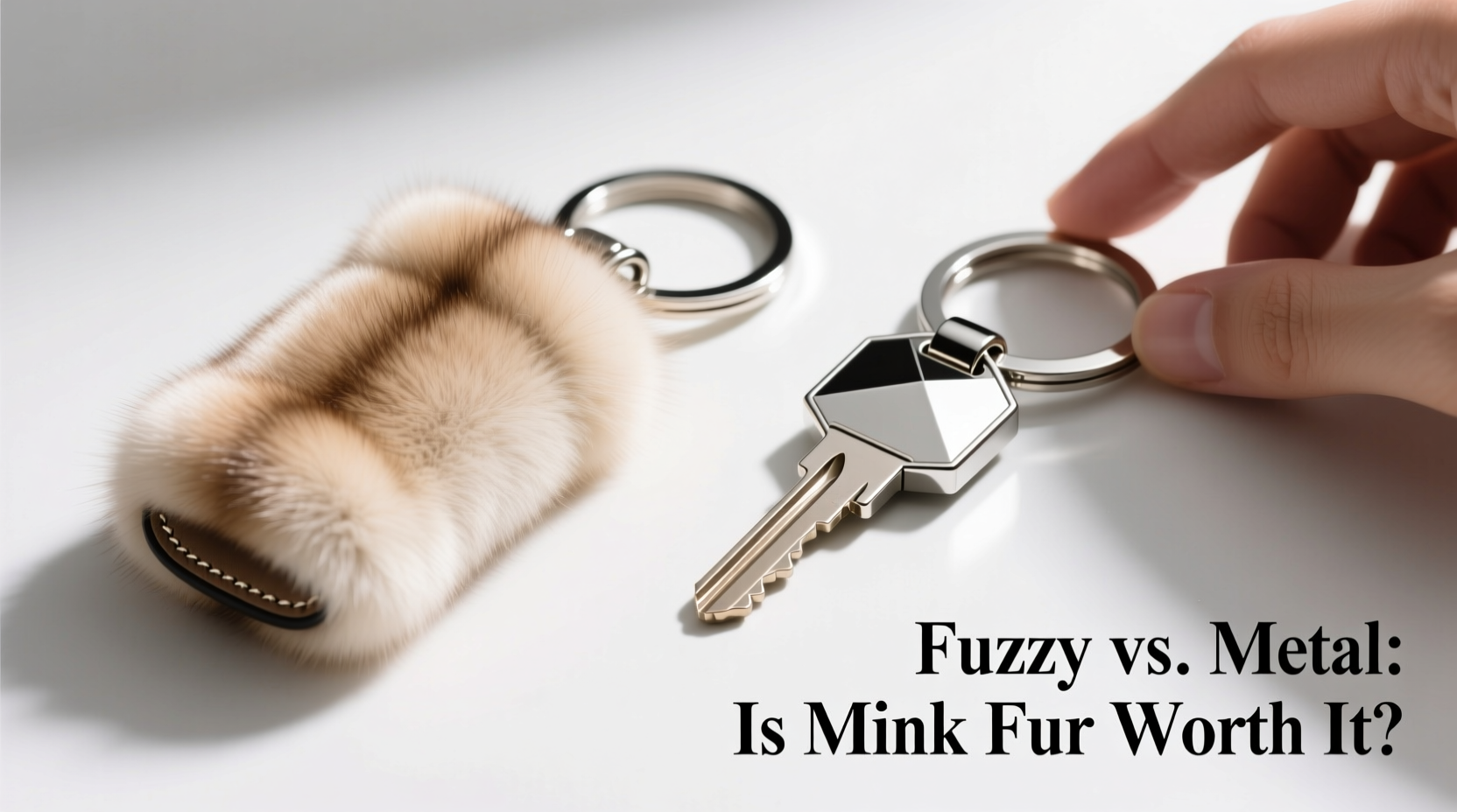 mink fur keychain vs metal keychain are fuzzy keychains actually worth it