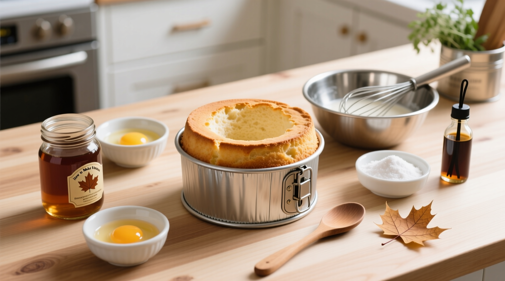 how to make maple angel food cake