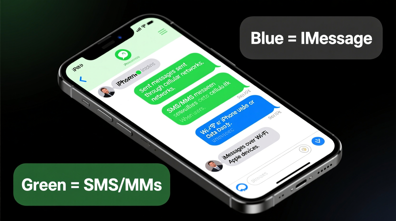 why are my texts green understanding iphone message colors 3