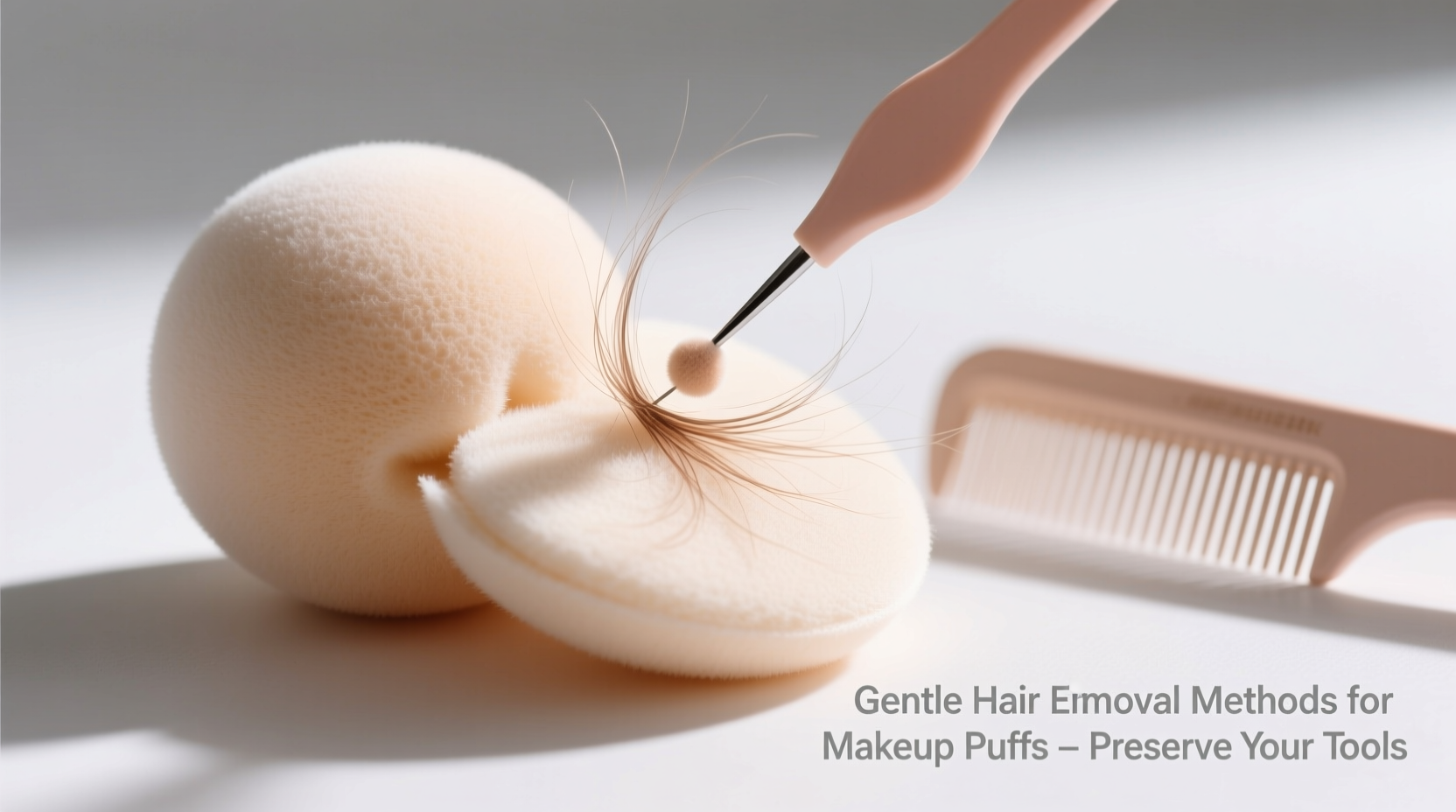 effective methods to remove hair from your puff without damaging it