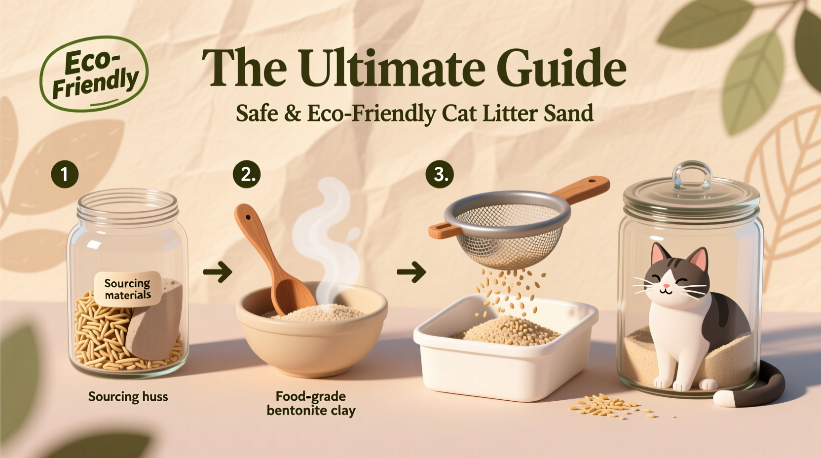 the ultimate guide to making safe and eco friendly cat litter sand at home