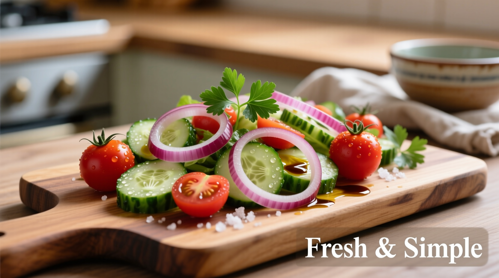 Perfect Cucumber Tomato Red Onion Salad Recipe
