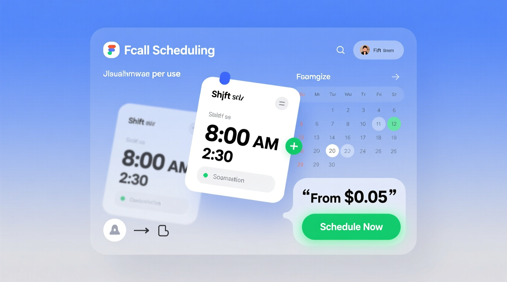 affordable on call solutions for smooth scheduling starting from 0 05