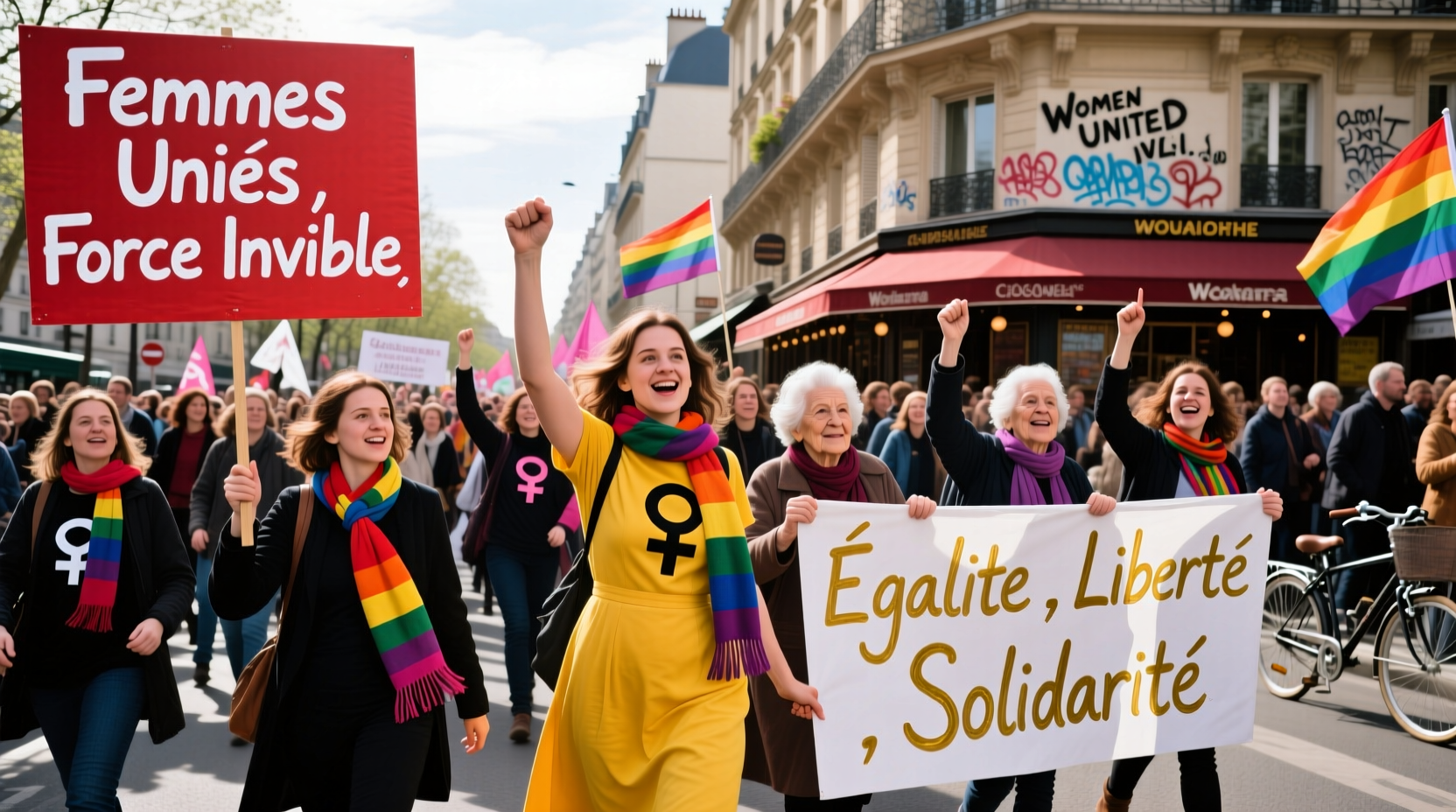 womens day march in paris