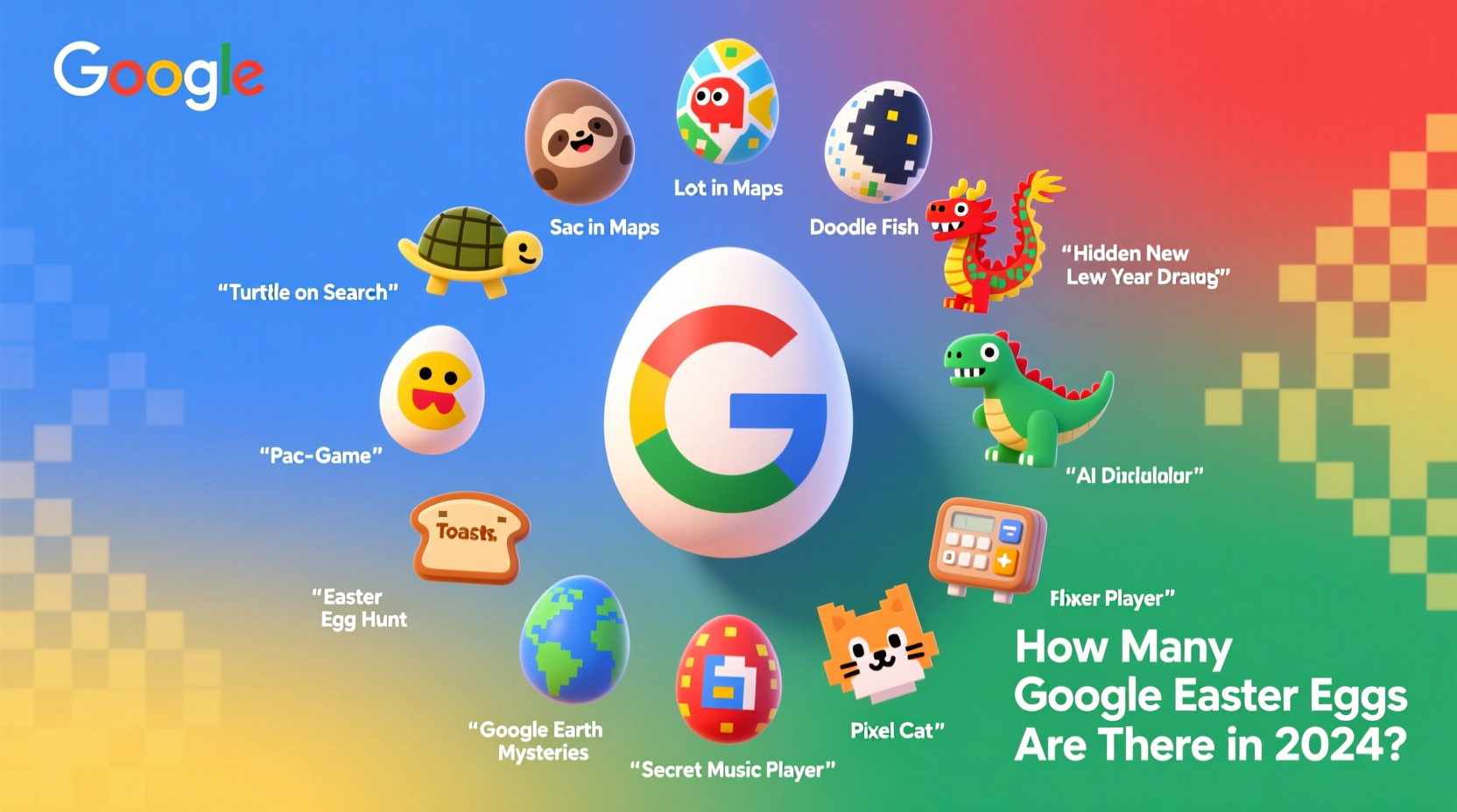 how many google easter eggs are there