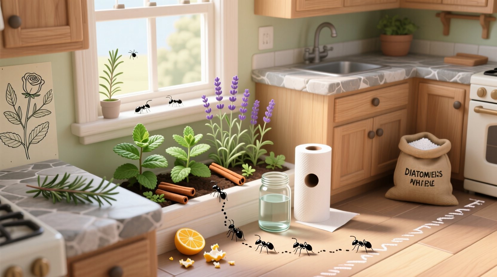 how keep ants out your house naturally