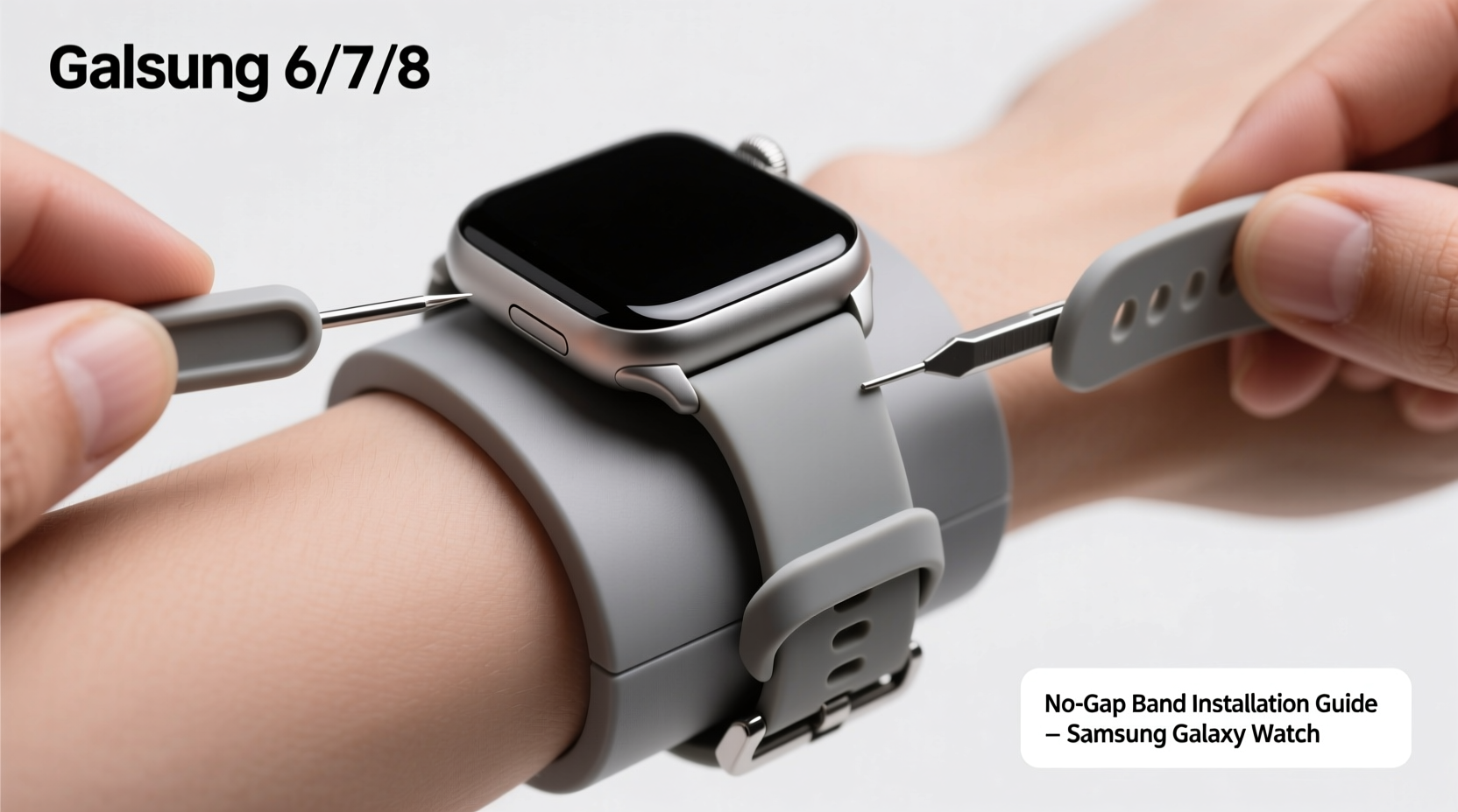 step by step guide to installing a no gap band on your galaxy watch for a perfect fit