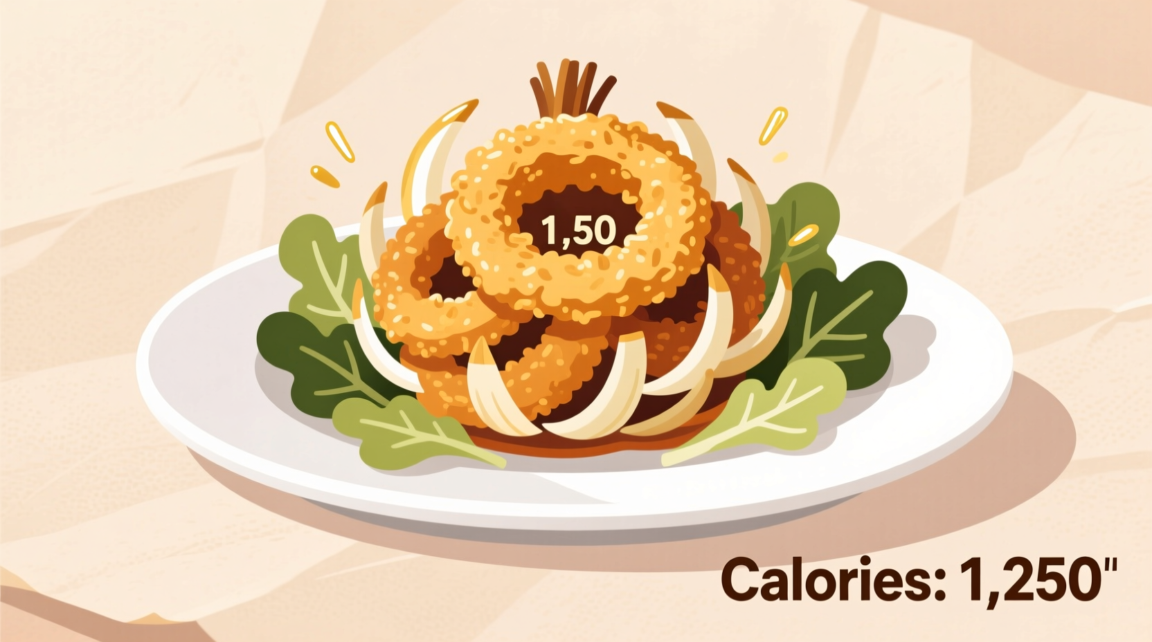 bloomin onion calories