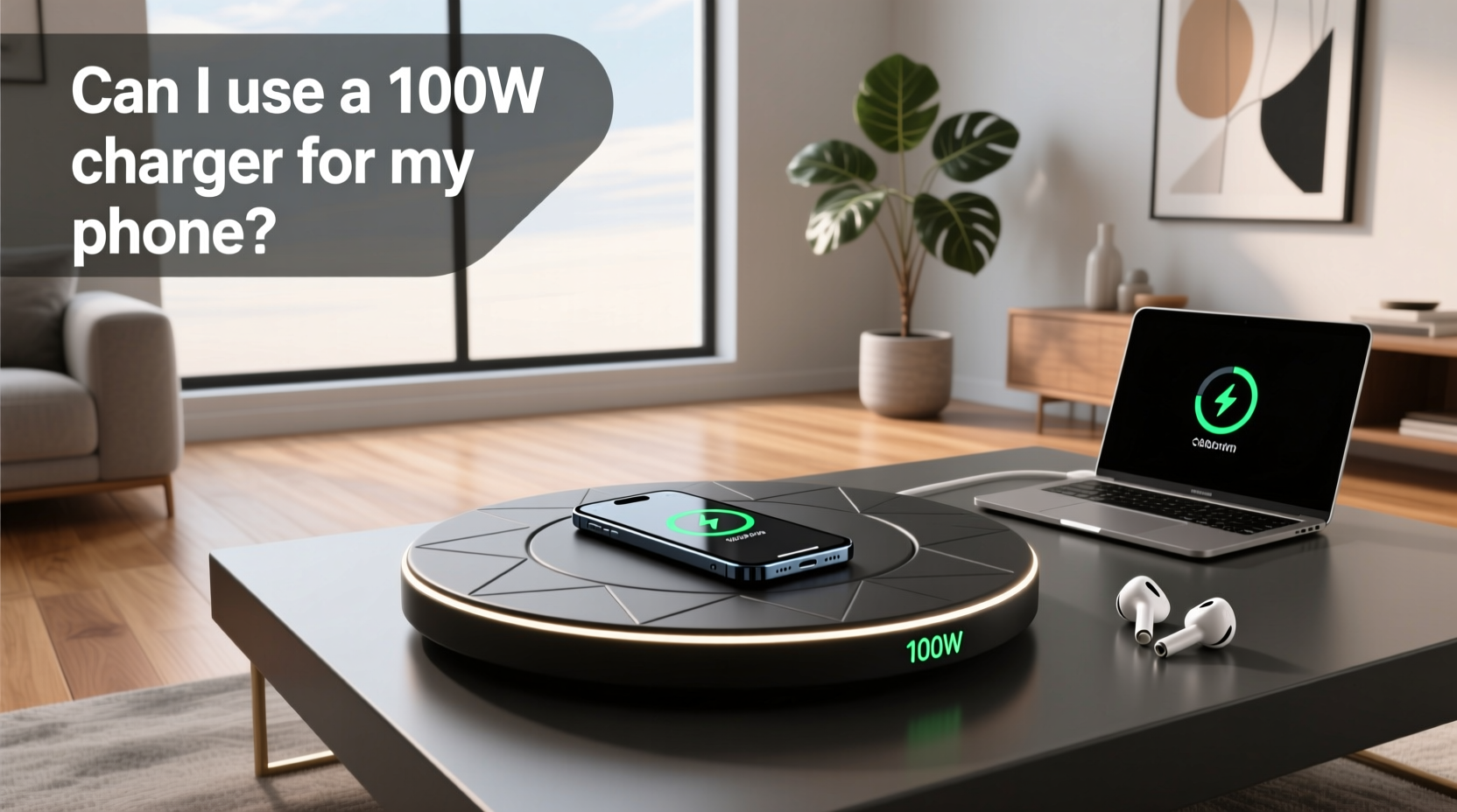 100w charger wireless pad guide