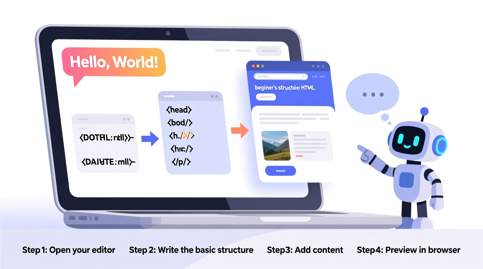 mastering html a step by step guide to coding your first webpage