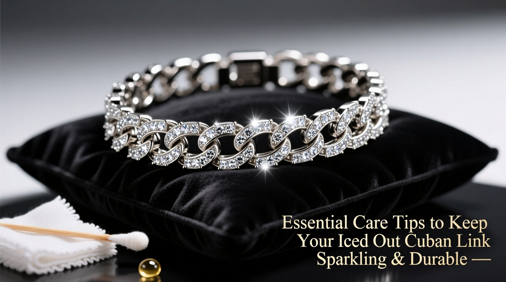 essential care tips to keep your iced out cuban link bracelet sparkling and durable