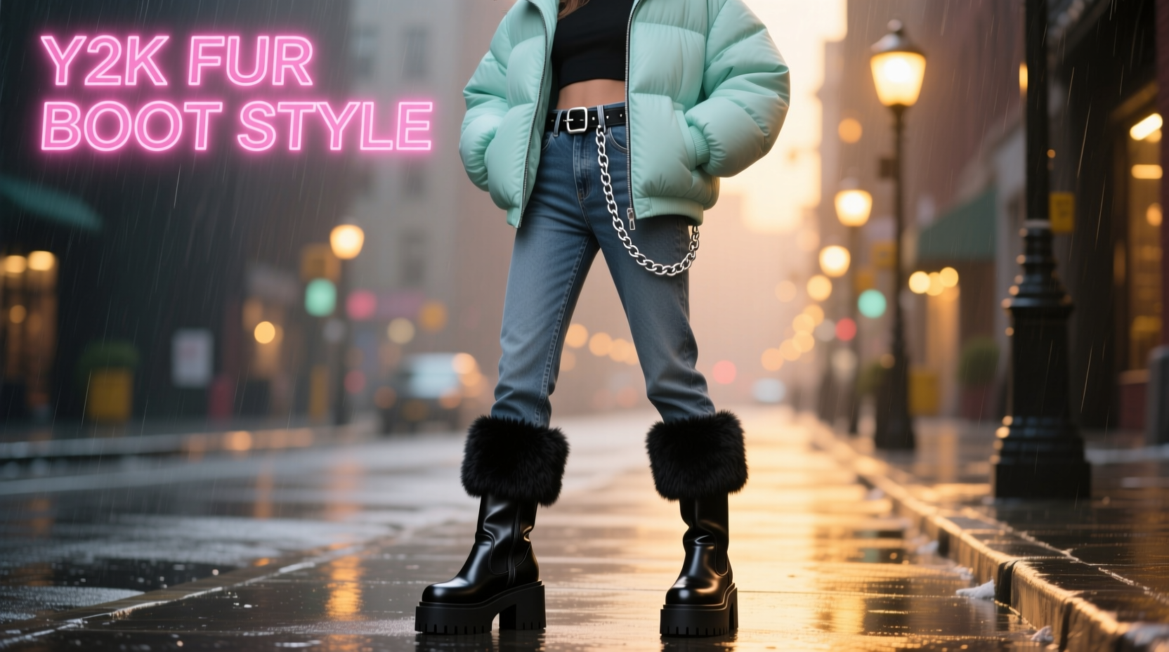 effortless y2k fur boot styling tips to elevate your winter wardrobe