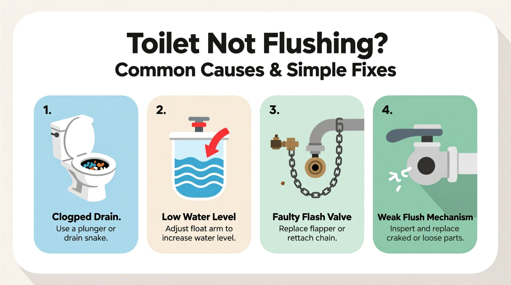 toilet not flushing common causes simple solutions