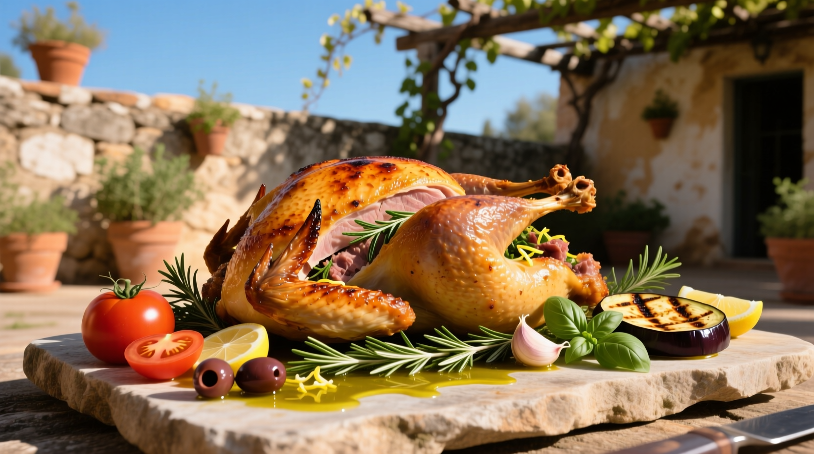 mediterranean spatchcock turkey