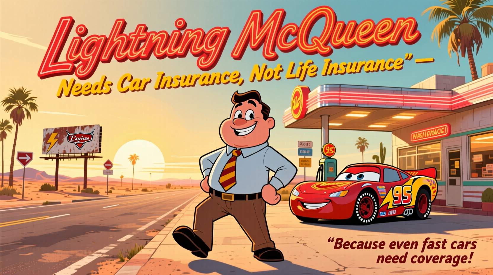 does lightning mcqueen need life or car insurance
