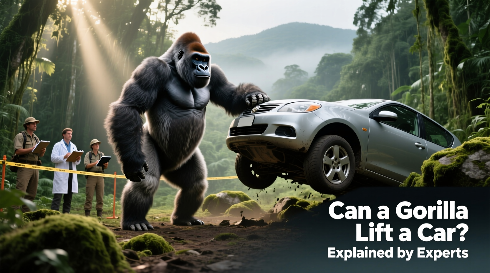 can a gorilla lift a car