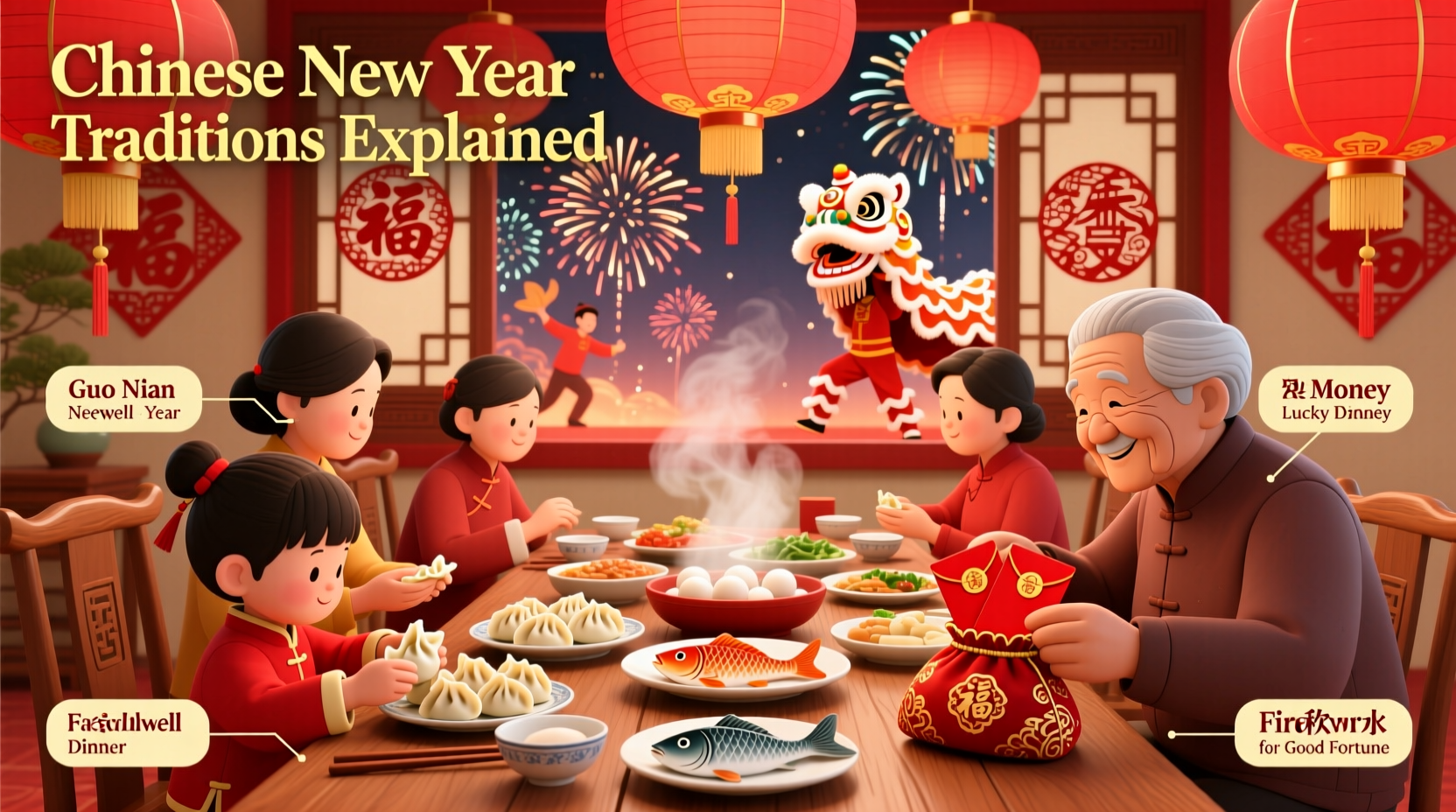 what are some traditions during chinese new year