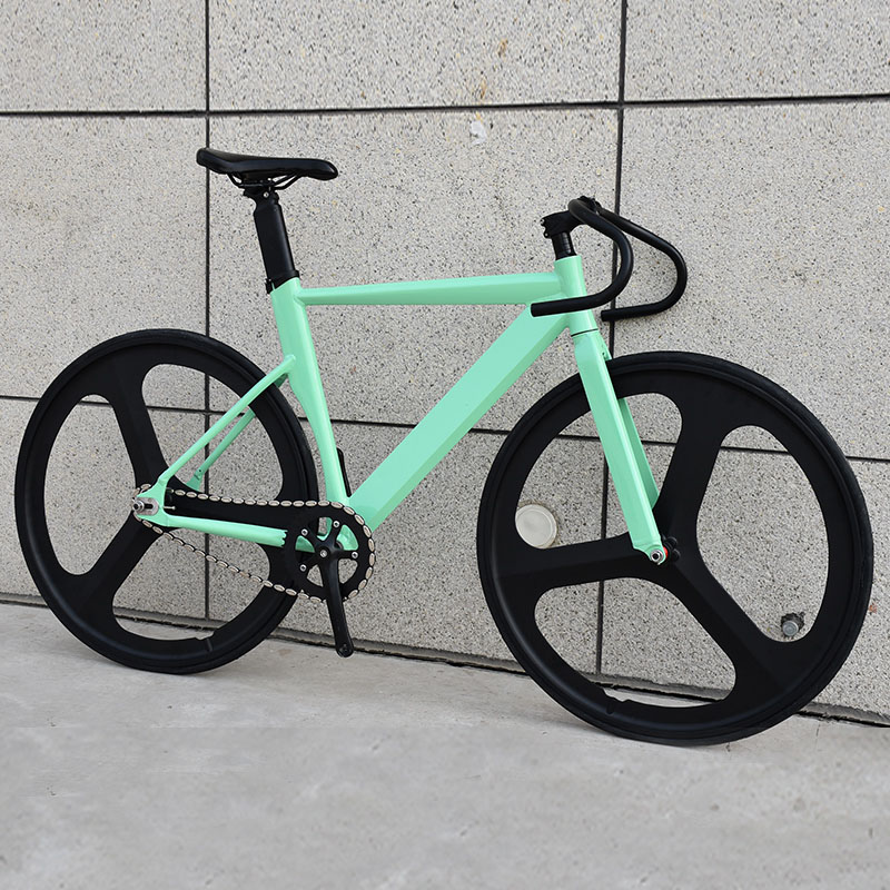 シングルスピード ピストバイク Hi-Tenスチール ブラック 700c 高速 超