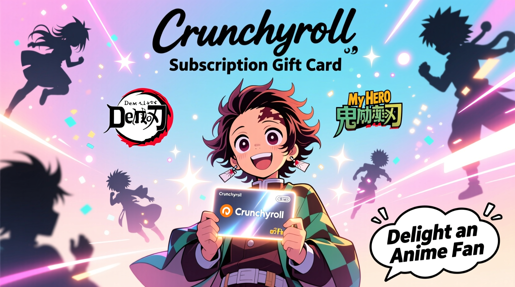 crunchyroll subscription gift card delight an anime fan