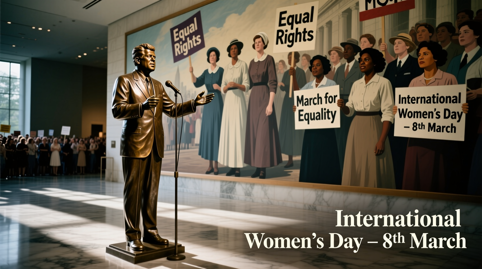 jfk feminist movement international womens day