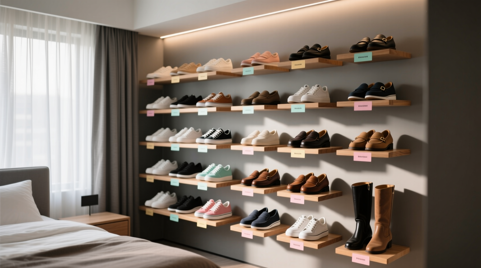 organize shoes