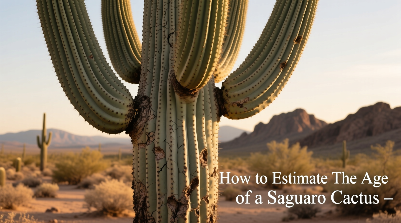 How to Estimate the Age of a Saguaro Cactus