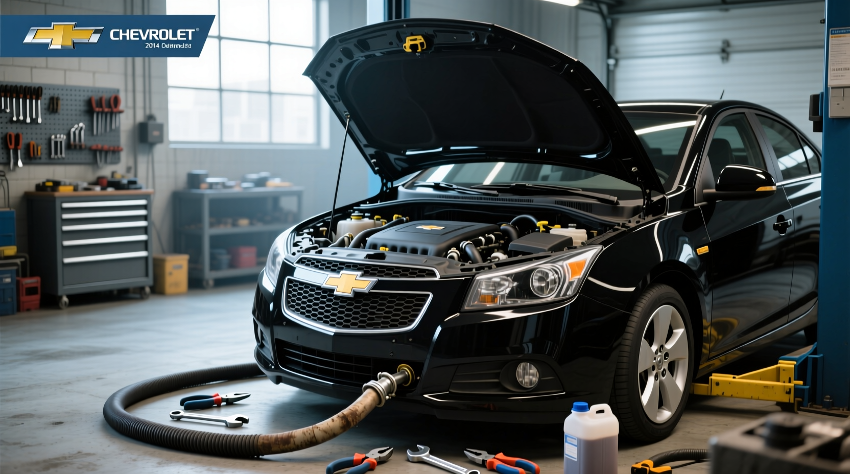 2014 chevy cruze upper radiator hose replacement