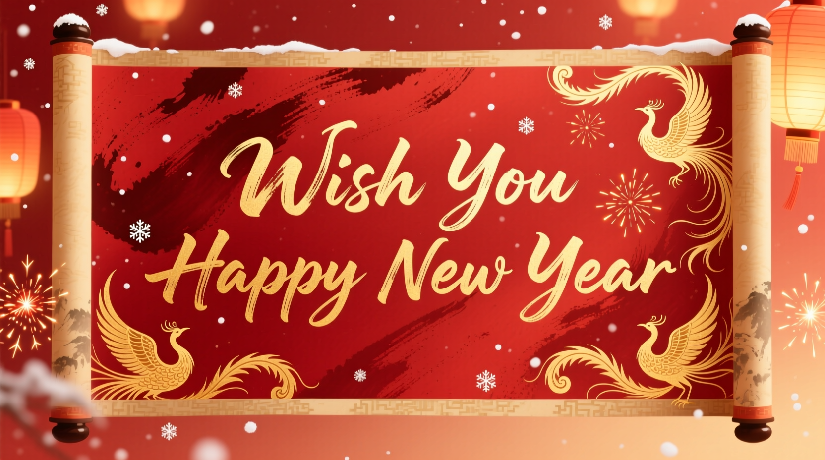 how to write wish you happy new year