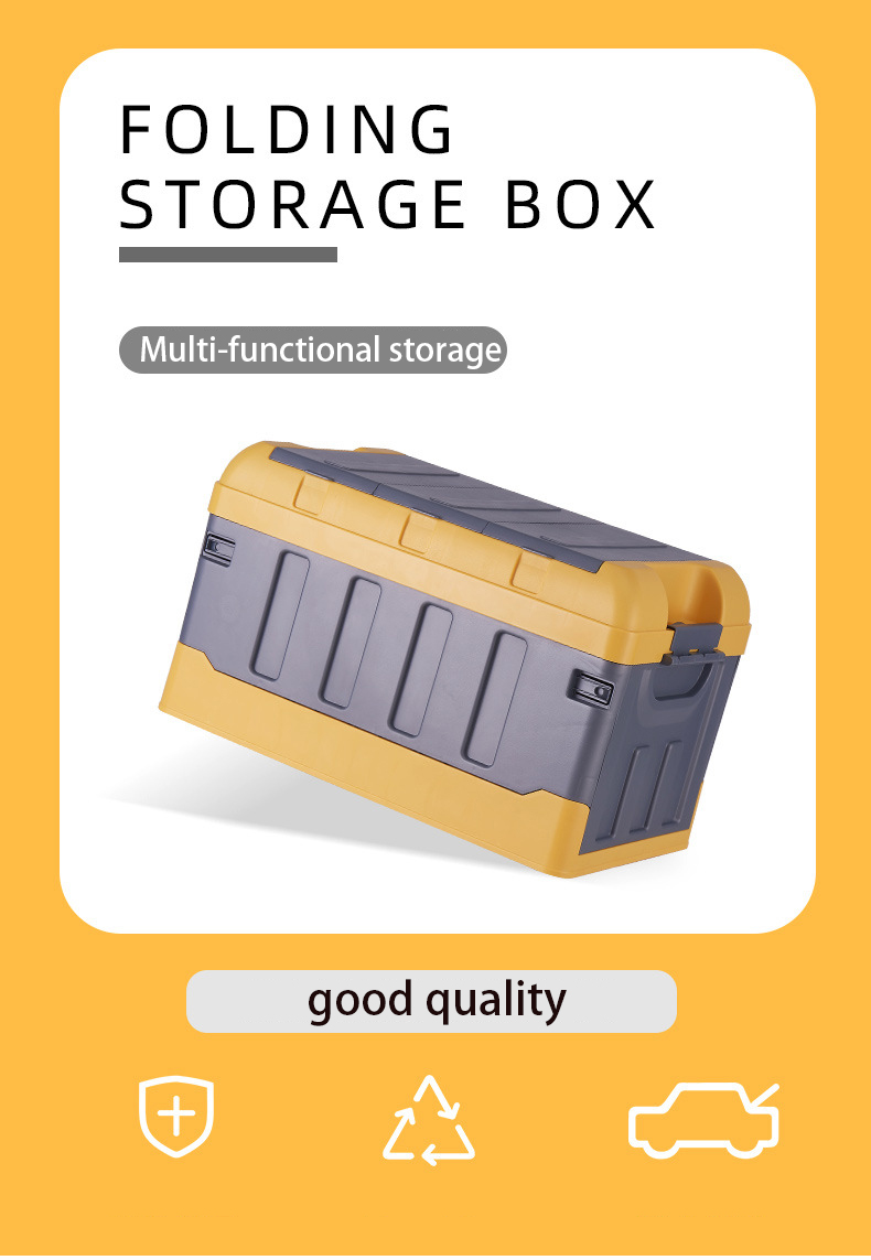 2020 Household sundries foldable folding heavy duty plastic toy storage bins and box for car ,toys and home organization