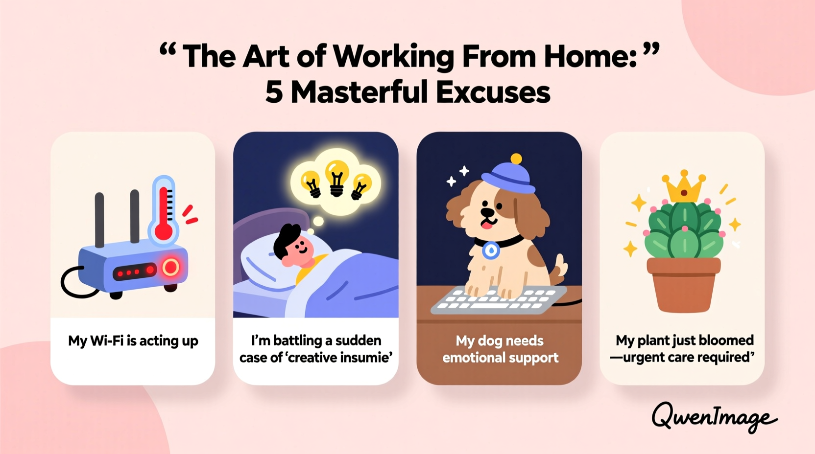how to use the best excuses to work from home with ease