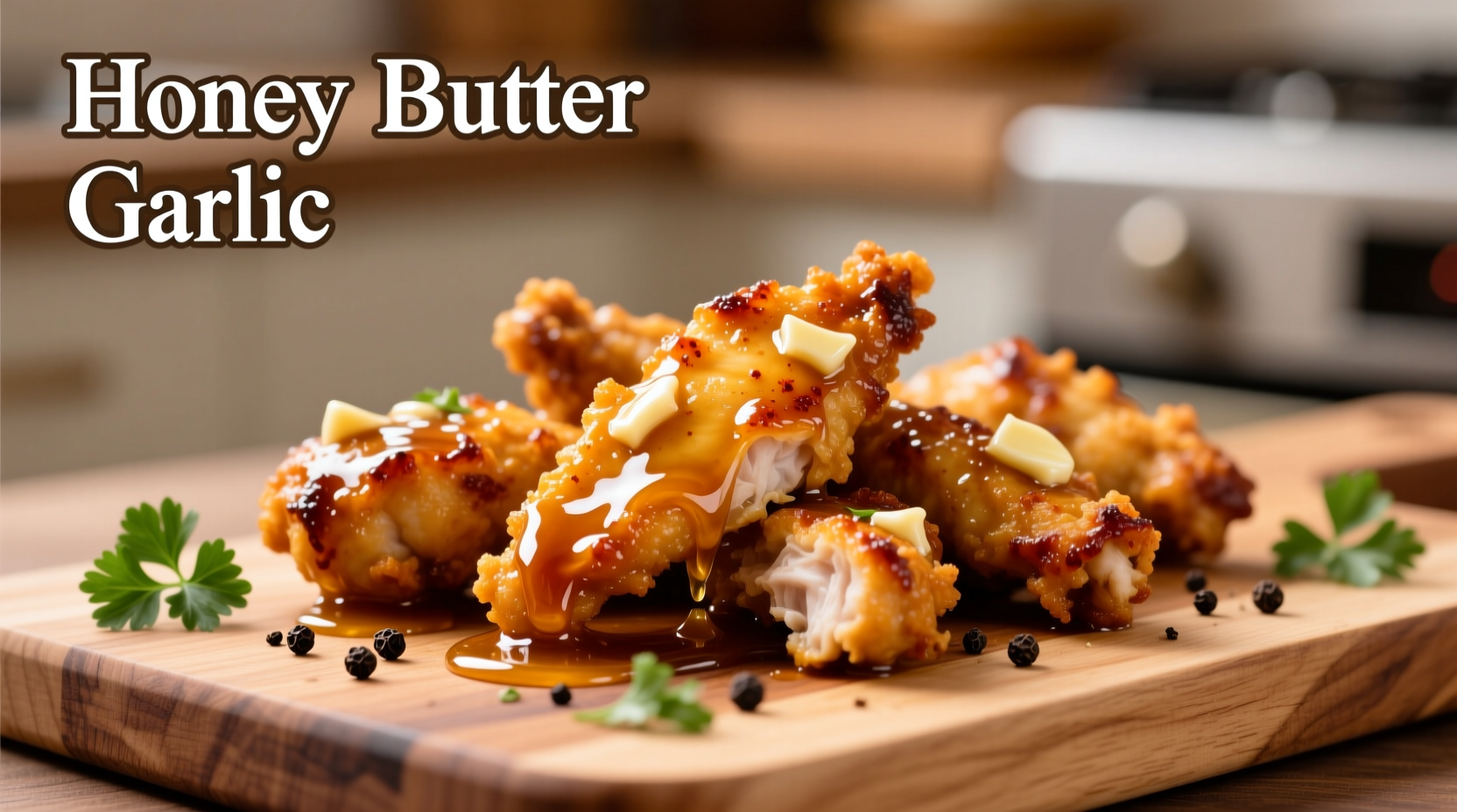 air fryer honey butter garlic chicken tenders