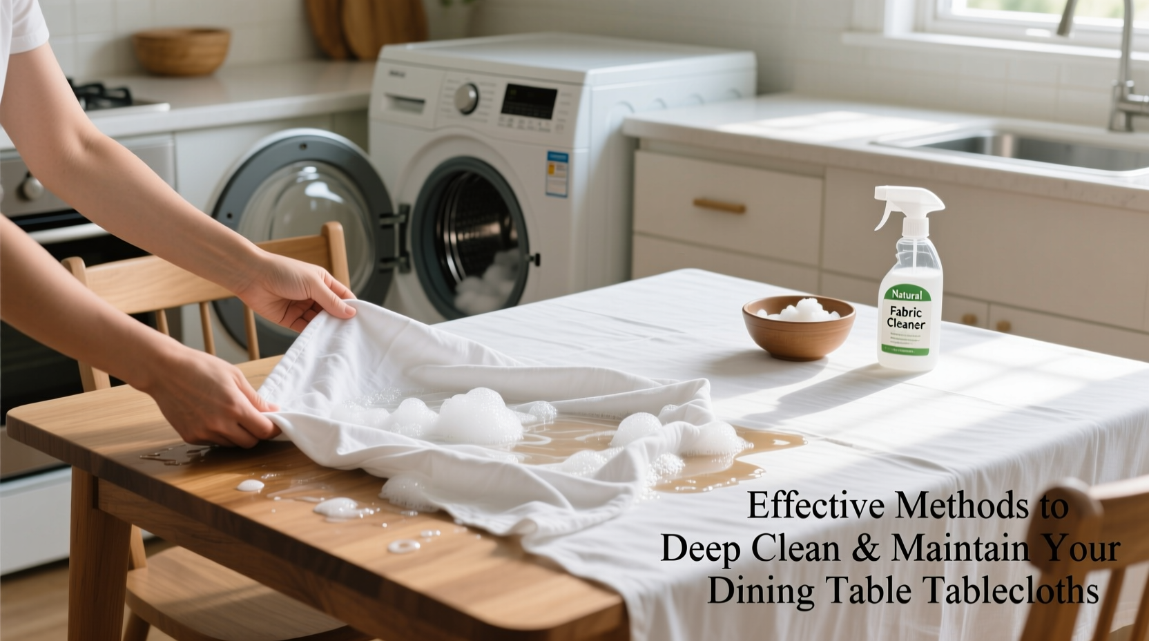 effective methods to deep clean and maintain your dining table tablecloths