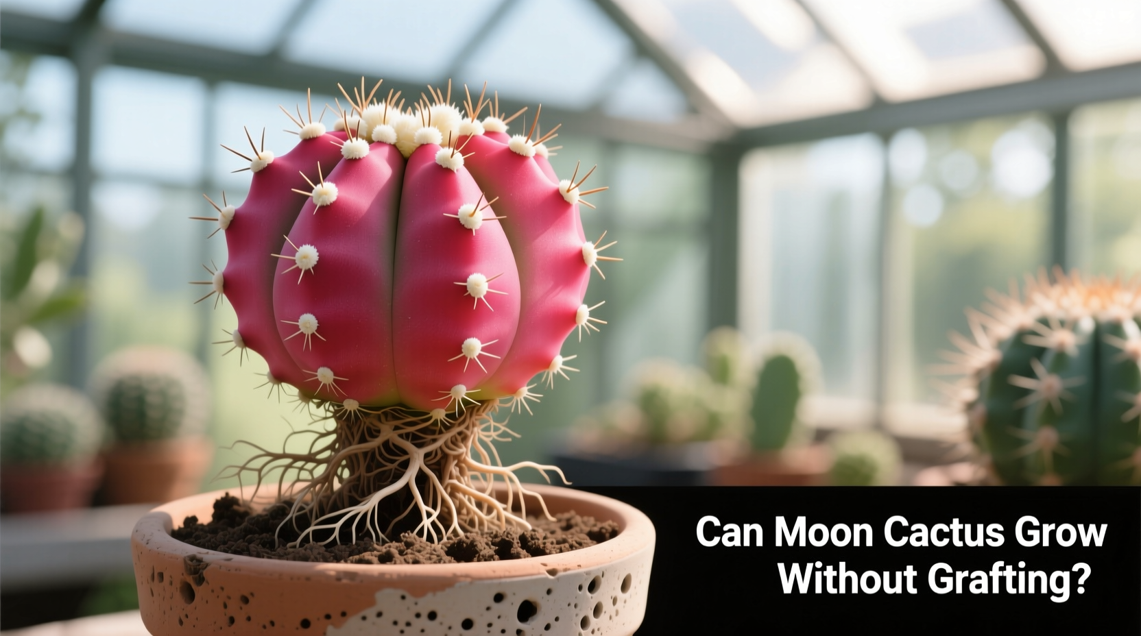 can moon cactus grow without grafting